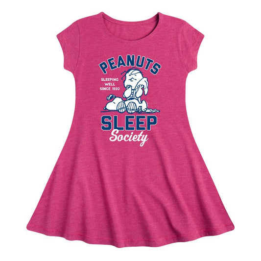 فستان بيناتس سليب سوسايتي الملائم والأنيق بأكمام قصيرة للبنات