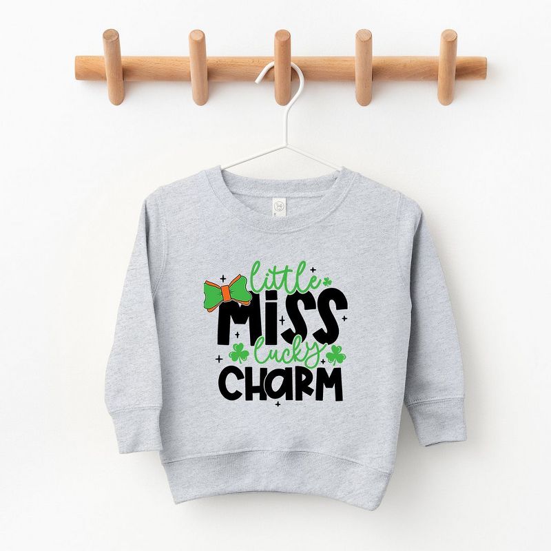 The Juniper Shop Little Miss Lucky Charm Toddler Graphic Sweatshirt