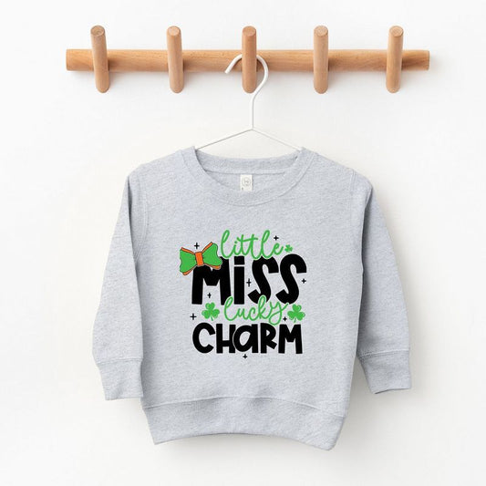 The Juniper Shop Little Miss Lucky Charm Toddler Graphic Sweatshirt