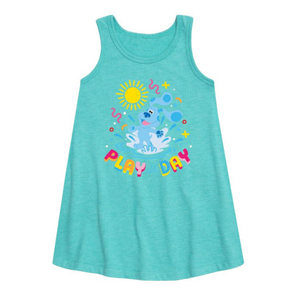 Girls' - Blue's Clues & You! - Play Day Graphic Sleeveless Aline Dress
