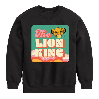 Boys' - Disney - Retro Styled Graphic Long Sleeve Fleece Sweatshirt