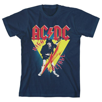 ACDC High Voltage Youth Boy's Navy T-Shirt