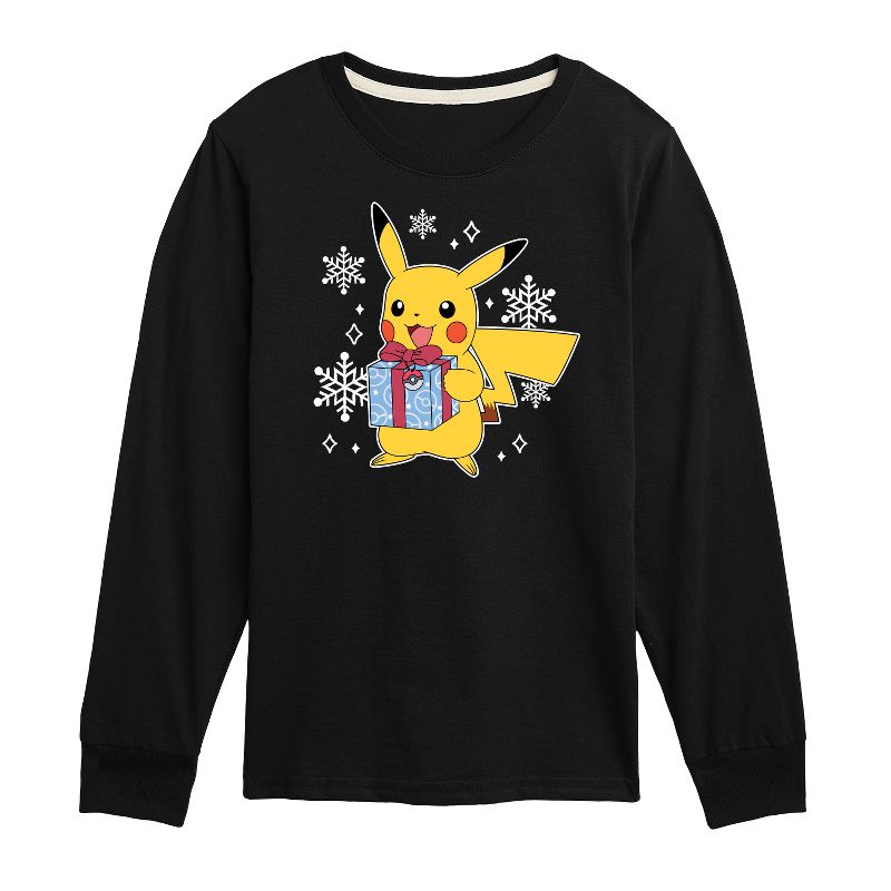 تي شيرت جرافيكي بأكمام طويلة من بيكا - بوكيمون - للأولاد