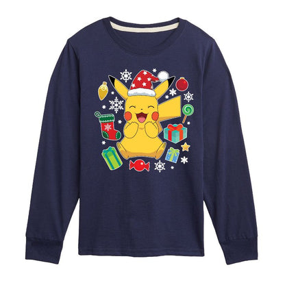 تي شيرت جرافيكي بأكمام طويلة من بيكا - بوكيمون - للأولاد