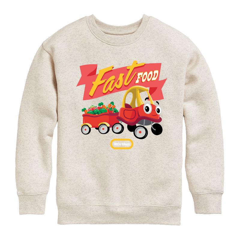 Boys' - Little Tikes - Fast Food Towing Graphic Long Sleeve Fleece Sweatshirt