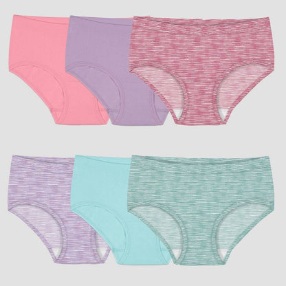 Fruit of the Loom Girls' 6pk Seamless Briefs - Colors May Vary