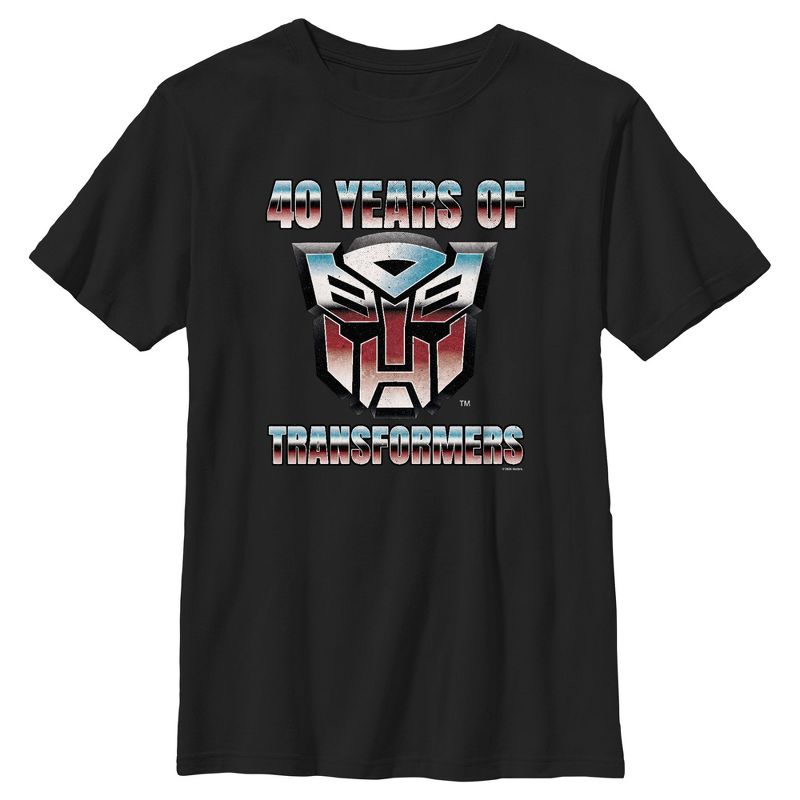 تي شيرت بشعار Transformers 40 Years of Autobots للأولاد