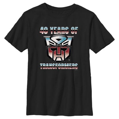 تي شيرت بشعار Transformers 40 Years of Autobots للأولاد