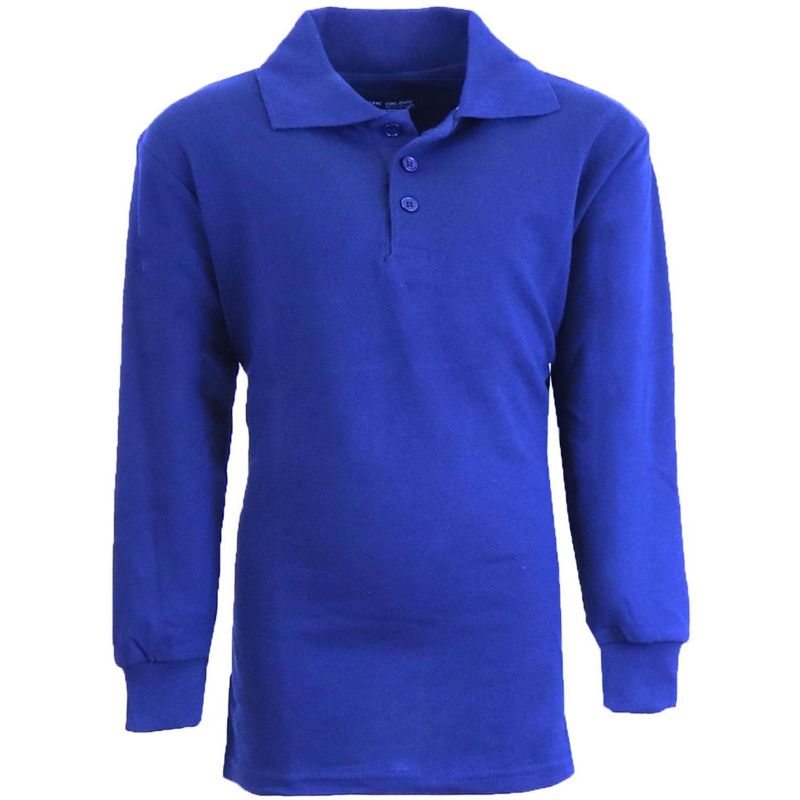 قميص بولو جالاكسي الأصلي ذو الأكمام الطويلة وقصة Slim Fit للأولاد (الجزء الثاني)