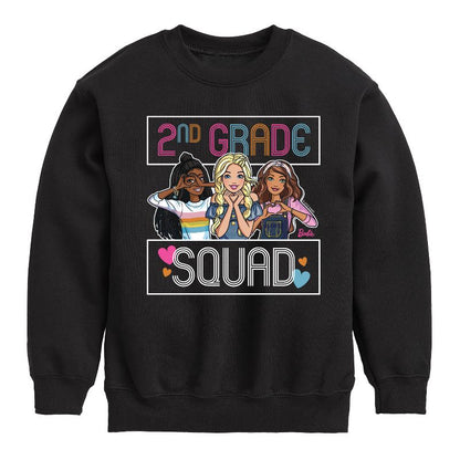 Boys' - Barbie - Back To School Graphic Long Sleeve Fleece Sweatshirt