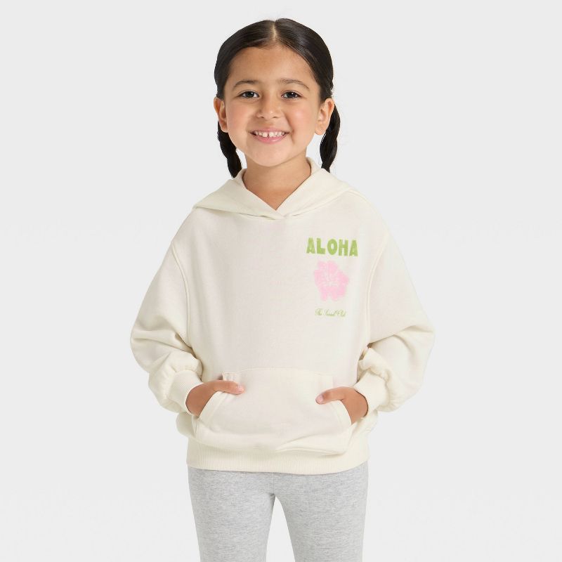 Grayson Mini Toddler Girls' French Terry Sweatshirt - Cream