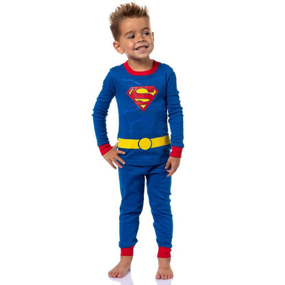 طقم بيجامات نوم بقصّة ضيقة وأنماط متعددة للأولاد الصغار من DC Comics DC Comics