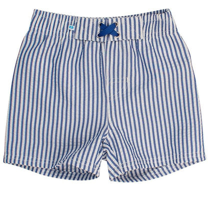 RuggedButts Boys UPF50+ Seersucker Swim Trunks