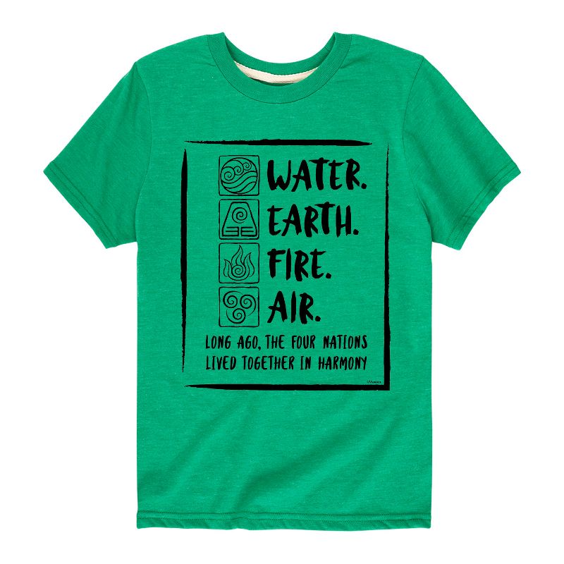 Boys' - Avatar: The Last Airbender - Elements Harmony Short Sleeve Graphic T-Shirt