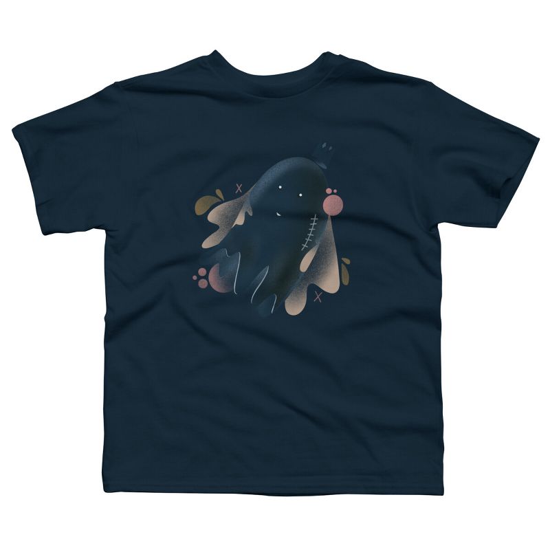 تي شيرت بتصميم شبح عائم صغير من تصميم البشر من نيبينزو للأولاد