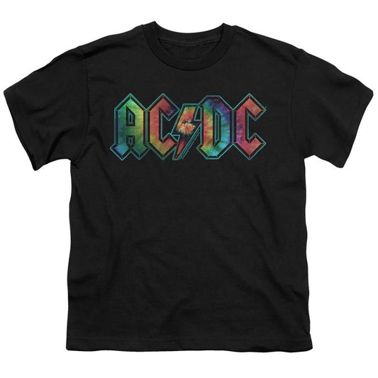 تي شيرت ACDC للأولاد بشعار صبغ التعادل