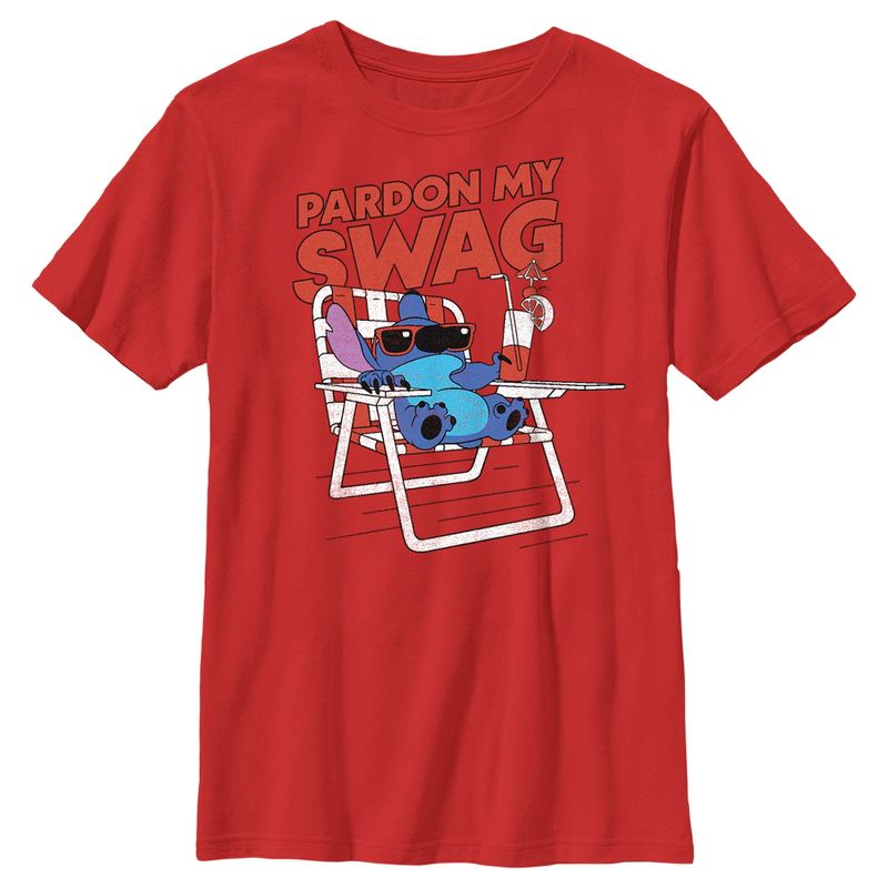 Boy's Lilo & Stitch Pardon My Swag Stitch T-Shirt