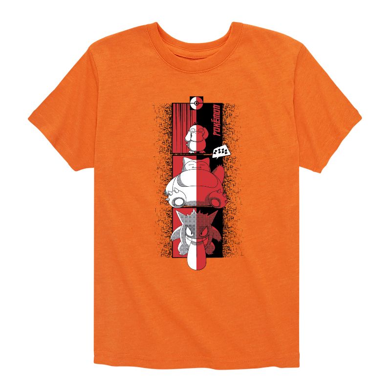 تي شيرت جرافيكي بأكمام قصيرة بتصميم سنورلاكس جينجار من بوكيمون للأولاد