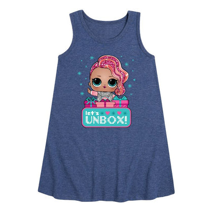 Girls' - Lol Surprise! - Lets Unbox Graphic Sleeveless Aline Dress