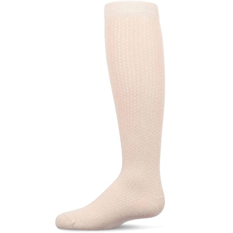 Memoi Girls' Pointelle Dot Knee High Socks