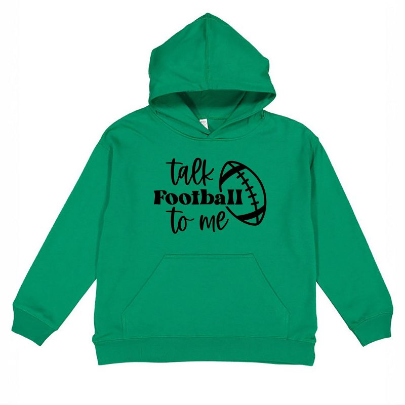 The Juniper Shop Talk Football To Me Ball Youth Graphic Hoodie
