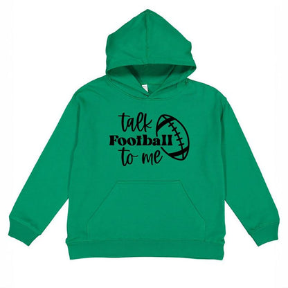The Juniper Shop Talk Football To Me Ball Youth Graphic Hoodie