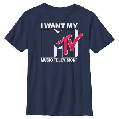 Boy's MTV I Want My Music Television T-Shirt