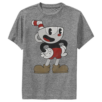 تي شيرت أداء Cuphead Happy Pose للأولاد