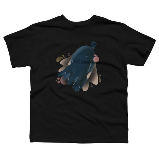 تي شيرت بتصميم شبح عائم صغير من تصميم البشر من نيبينزو للأولاد