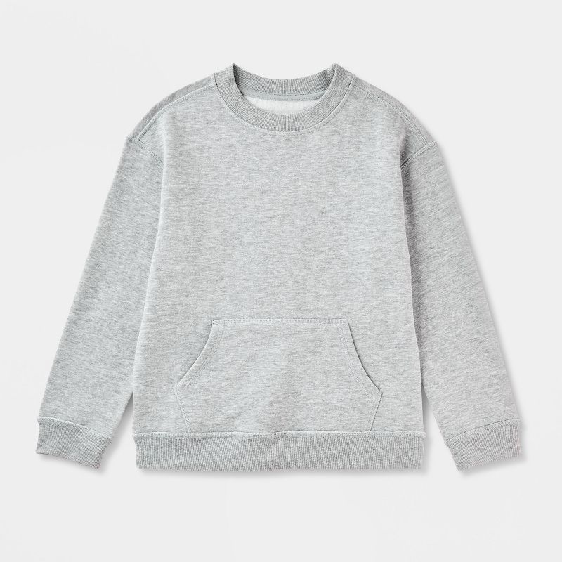 بلوفر صوف للأطفال بتصميم متكيف - رمادي فاتح من Cat &amp; Jack™