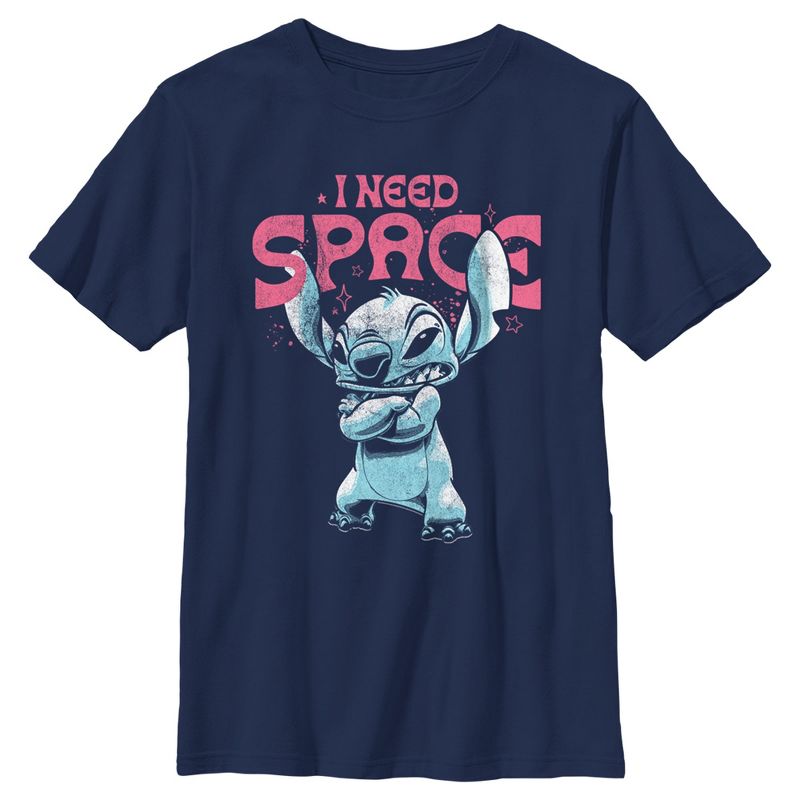Boy's Lilo & Stitch Distressed I Need Space T-Shirt