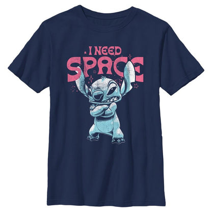 Boy's Lilo & Stitch Distressed I Need Space T-Shirt
