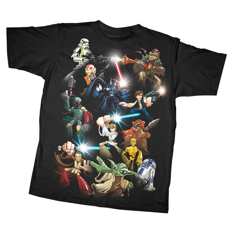 Boy's Star Wars Cartoon Collage T-Shirt