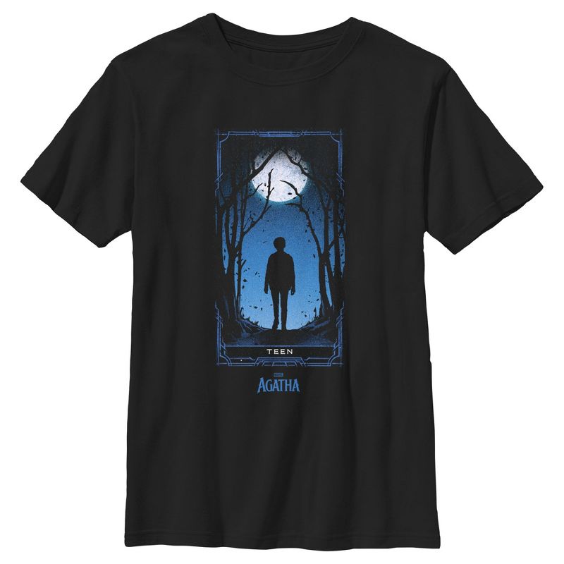 Boy's Marvel: Agatha All Along Teen Card T-Shirt