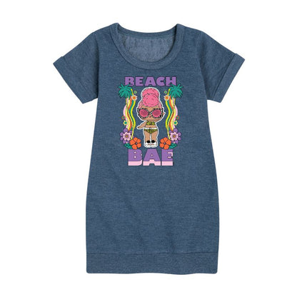 Girls' - LOL Surprise! - Groovy Beach Babe Graphic Short Sleeve Fleece Dress