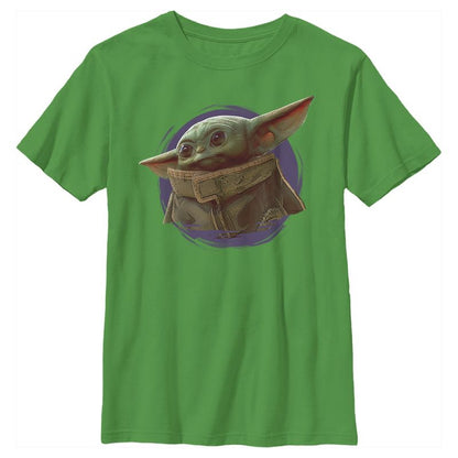 Boy's Star Wars The Mandalorian The Child Circle Halo T-Shirt