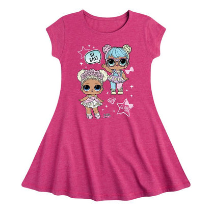 فستان بناتي - مفاجأة لول! - فستان لول هاي باي! بتصميم أنيق بأكمام قصيرة