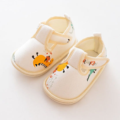 MyKids-USA Baby Cartoon Soft Antiskid Hook And Loop Baby/Toddler Shoes Low