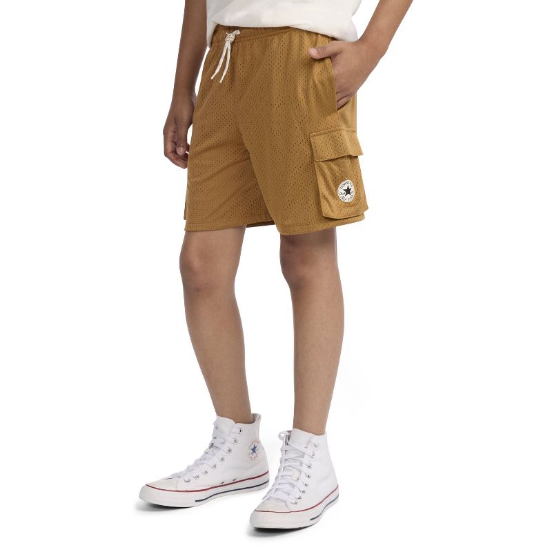 شورت كارجو شبكي بشعار All Star سهل الارتداء للأولاد من Converse®