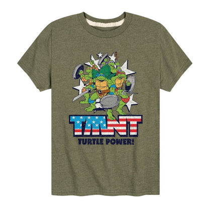 تي شيرت جرافيكي بأكمام قصيرة للأولاد من Teenage Mutant Ninja Turtles - Turtle Power Americana