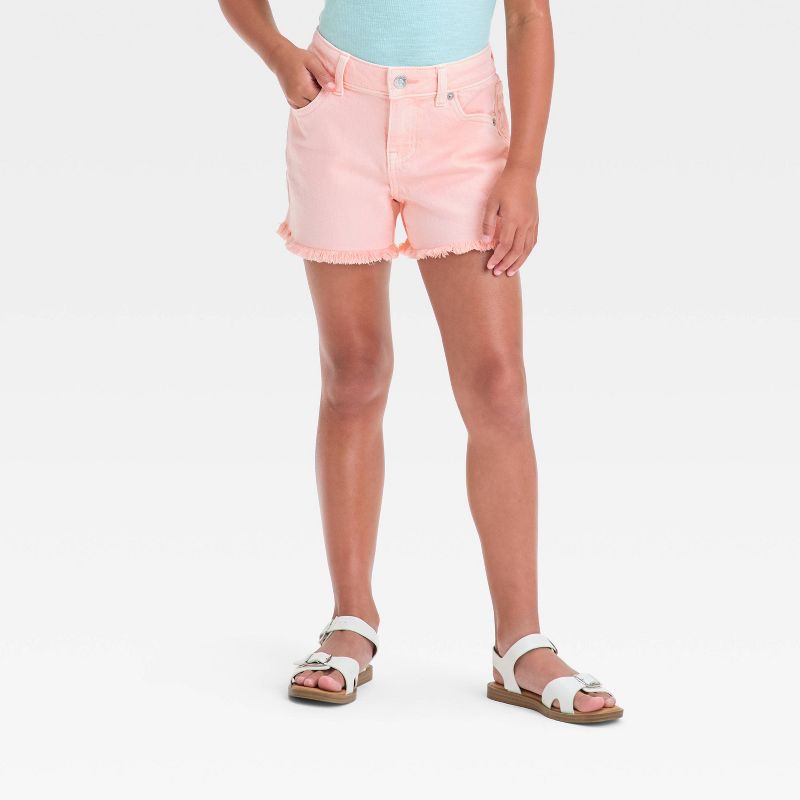 Girls' Mid-Rise Cutoff Jean Shorts - Cat & Jack™