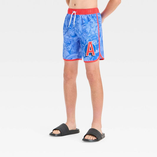 شورت سباحة أفينجرز أسيمبل للأولاد - أزرق