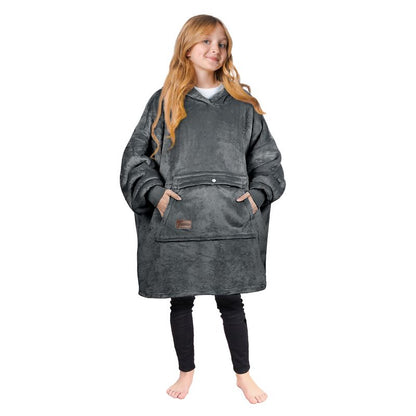 سويت شيرت تيرينيا للبنات والأولاد، بلوفر صوف كبير الحجم، بطانية مبطنة بالصوف، هدية عيد الميلاد للأطفال والمراهقين والشباب