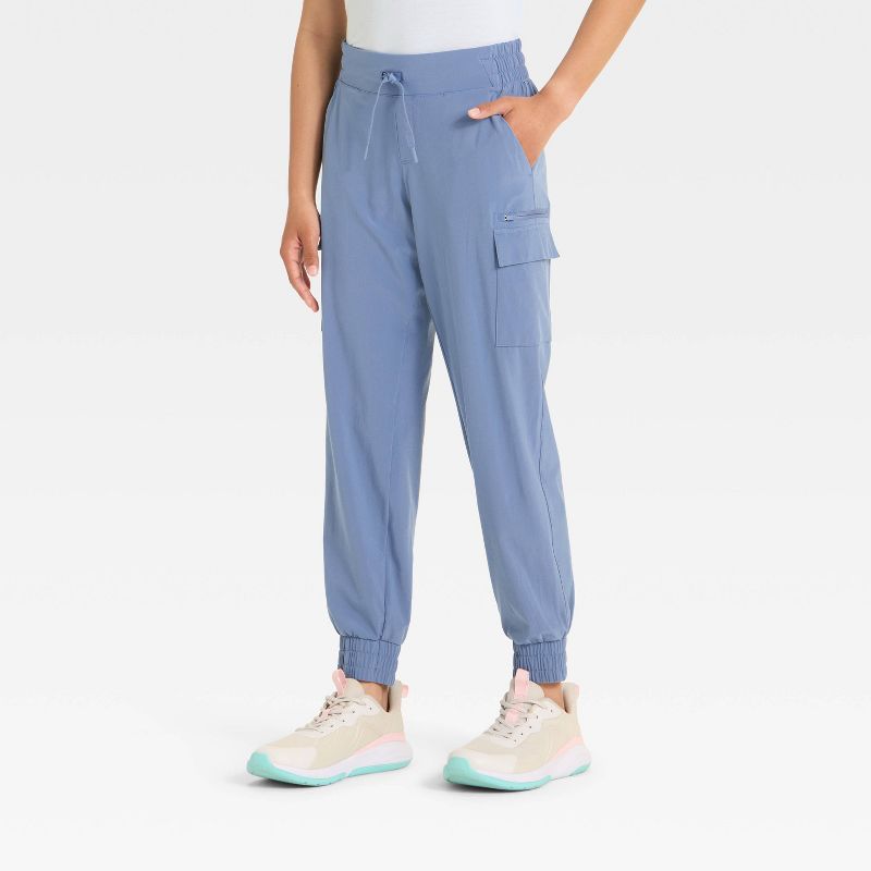 Girls' Woven Cargo Jogger Pants - All In Motion™