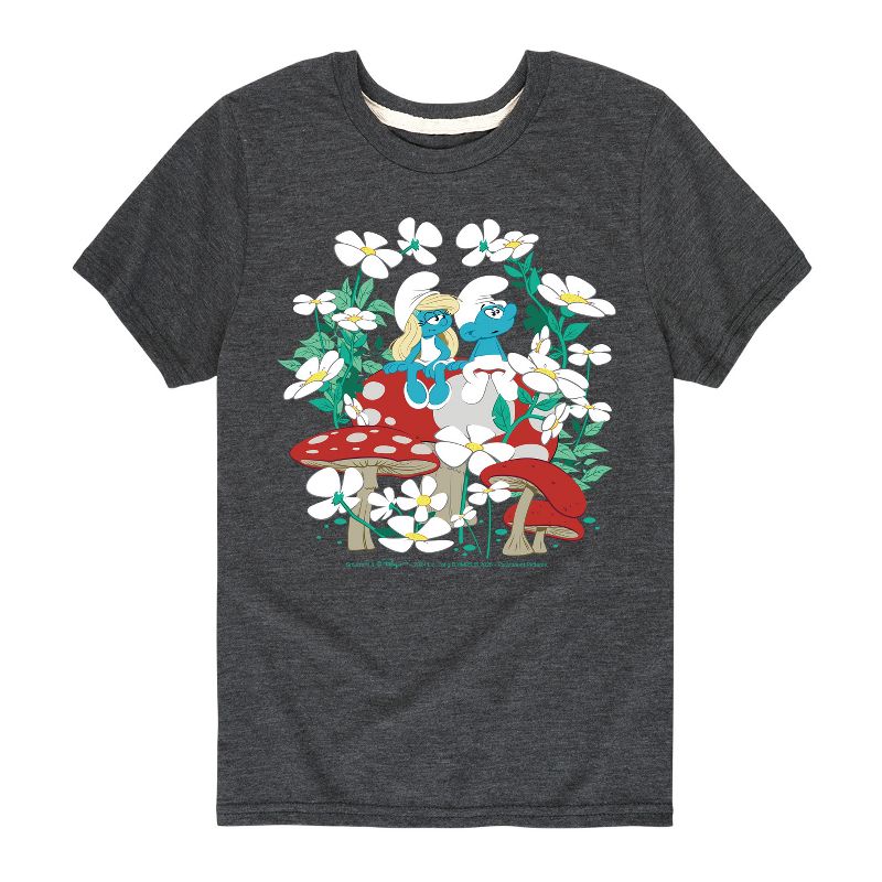 Boys' - Smurfs -  Short Sleeve Graphic T-Shirt