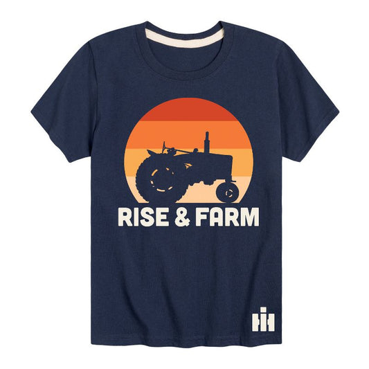 Boys' - Case IH - Rise And Farm Short Sleeve Graphic T-Shirt