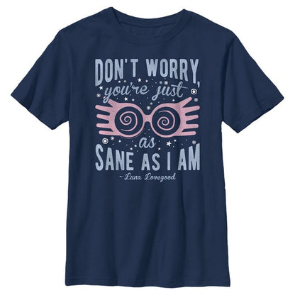 Boy's Harry Potter Just As Sane As Luna Lovegood T-Shirt