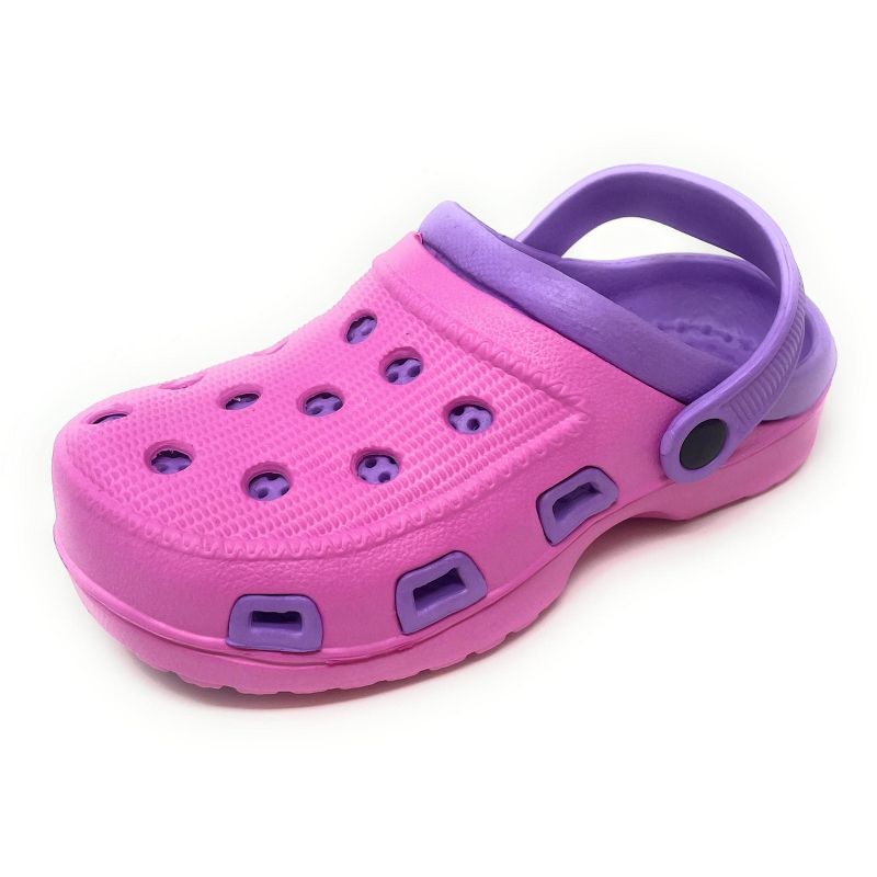 JEFFRICO Breathable Clogs for Kids Girls Garden Shoes Swim Beach Comfort Clog