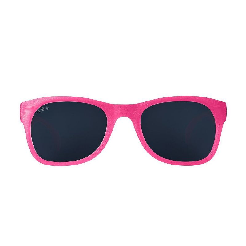Roshambo Bend-in-Half Flexible Kids Sunglasses | Made in Italy | Polarized UV400 Lens | Carrying Sleeve, Silicone Strap & Ear Locks Included!