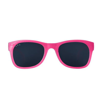 Roshambo Bend-in-Half Flexible Kids Sunglasses | Made in Italy | Polarized UV400 Lens | Carrying Sleeve, Silicone Strap & Ear Locks Included!